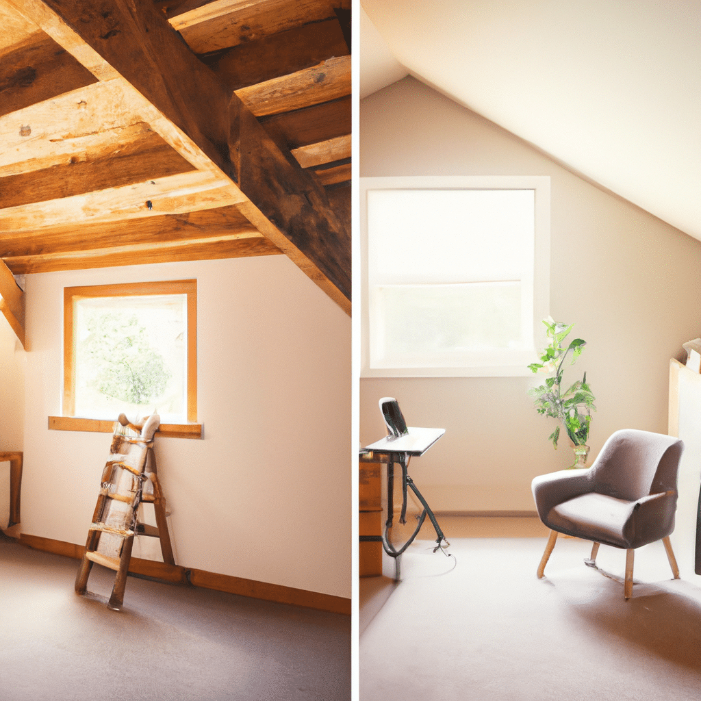 From Shabby to Chic: Transforming a Neglected Attic into a Dreamy Home Office Space